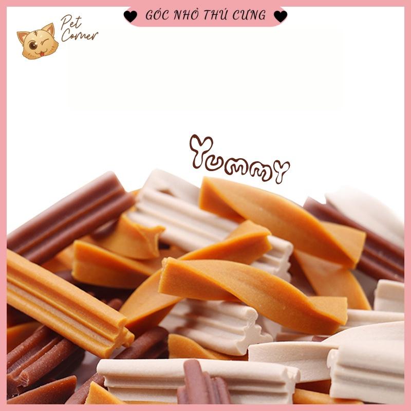 Bánh thưởng làm sạch răng, xương gặm thơm miệng cho chó Dog Snack Pack Yaho