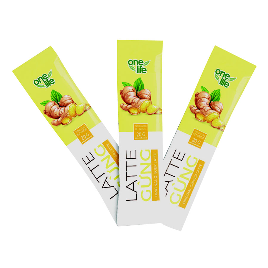 Latte Gừng Tự Nhiên OneLife - hộp 6 gói 