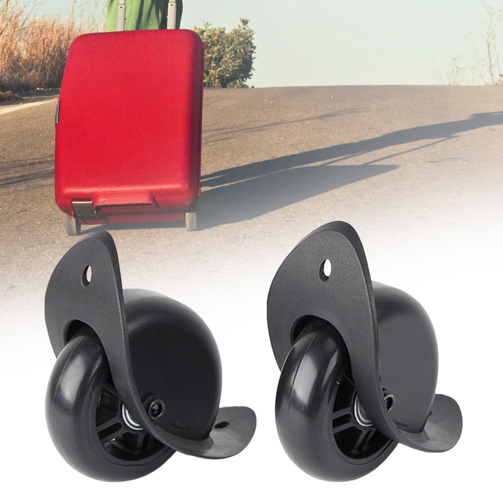 2 Pieces Luggage Replacement Wheels, Mute Smooth Suitcase Wheels Replacement for Suitcase Trolley Luggage