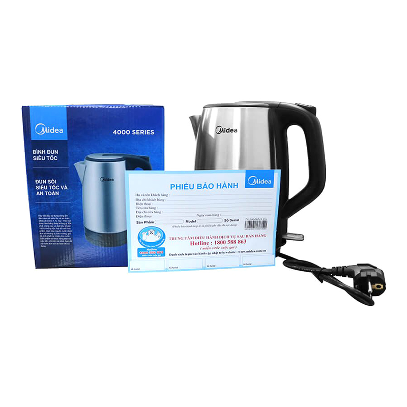 Bình Đun Siêu Tốc Midea MK-17SF (1.7 Lít) - Hàng Chính Hãng