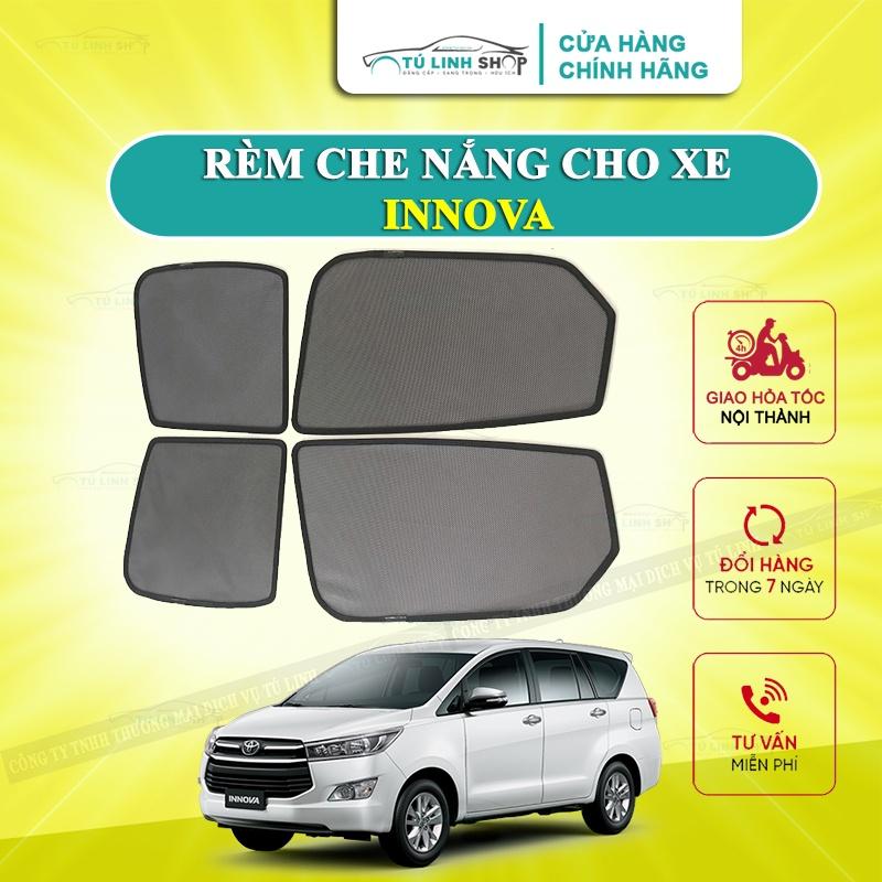 Rèm che nắng nam châm cho xe Toyota Innova, bộ 4 tấm cho 4 cửa, hàng loại 1 cao cấp nhất, vừa khít kính