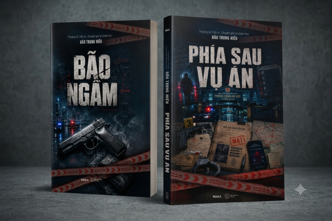 [Chữ ký tác giả] (COMBO TRINH THÁM HÌNH SỰ) PHÍA SAU VỤ ÁN, BÃO NGẦM- Thượng tá, Tiến sĩ Đào Trung Hiếu- WAKA
