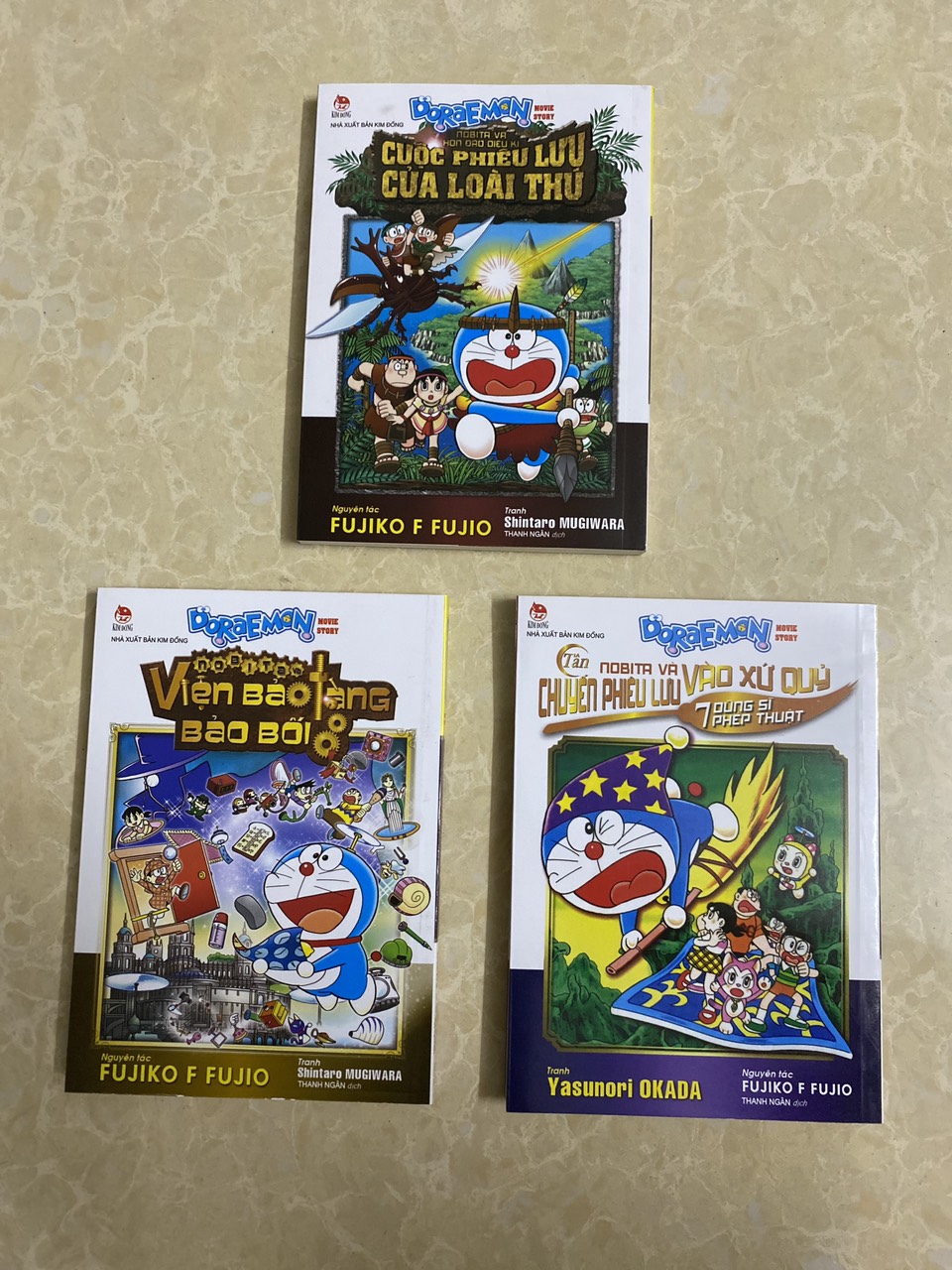 Combo 3 cuốn Doraemon Movie Story: NOBITA VÀ VIỆN BẢO TÀNG BẢO BỐI, 7 DŨNG SĨ PHÉP THUẬT,  CUỘC PHIÊU LƯU CỦA LOÀI THÚ