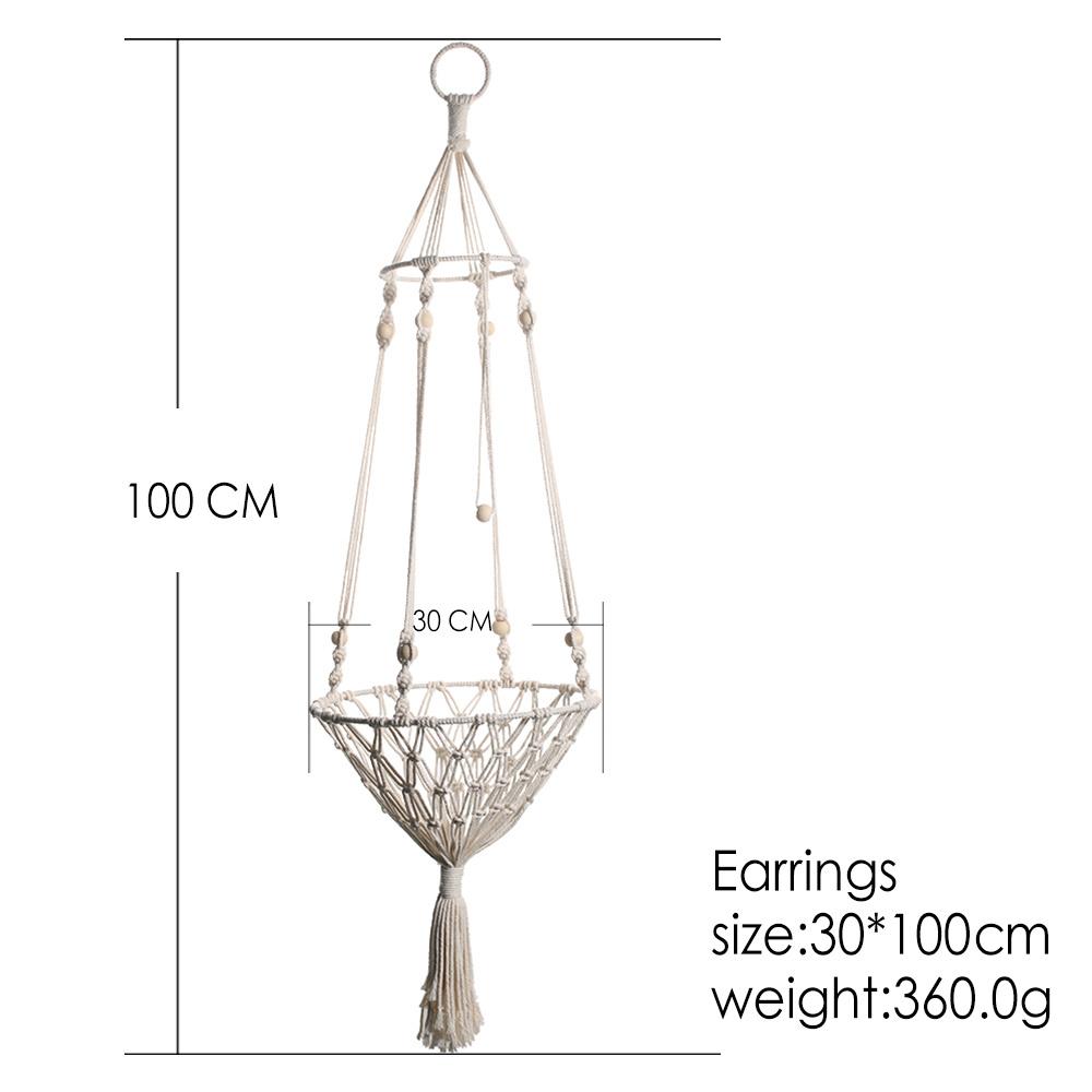 Lớn Macrame Mèo Võng, macrame Treo Xoay Chó Mèo Giường Rổ Nhà Mèo Cưng Phụ Kiện Cho Chó Mèo Nhà Của Con Chó Con Giường Tặng