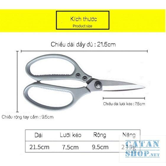 Kéo cắt gà sk5, kéo làm bếp đa năng nội địa nhật siêu sắc, cắt gà cắt vịt và thịt các loại GD424-KeoSK5