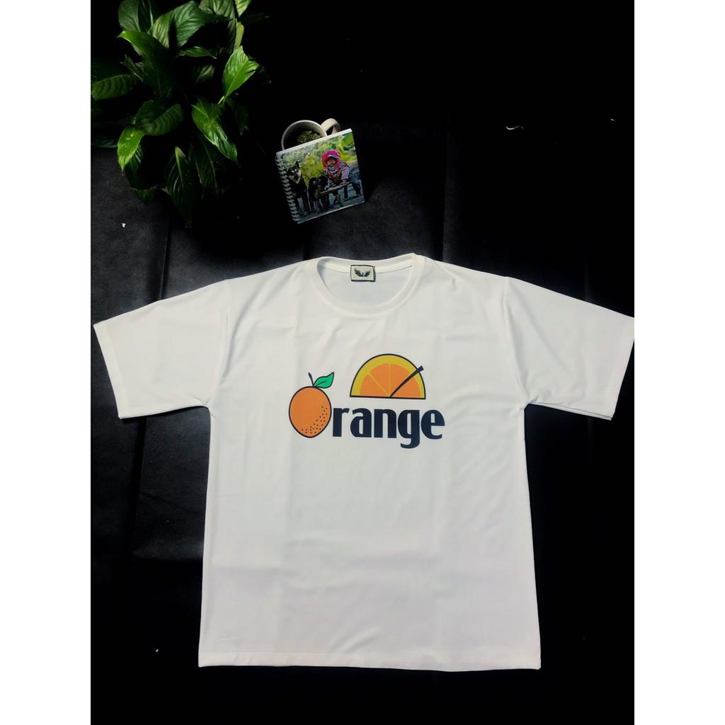 Áo Thun Unisex Form Rộng Tay Lỡ In Hình Orange