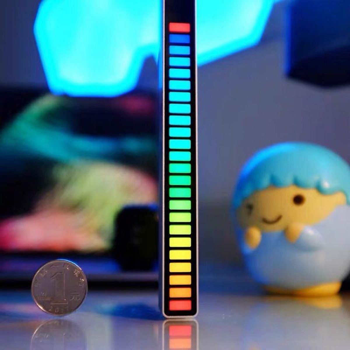 Thanh đèn led nháy RGB MÀU TRẮNG cảm biến âm thanh - đèn nháy theo nhạc , đèn LED sân khấu trang trí,decor phòng cảm biến âm thanh