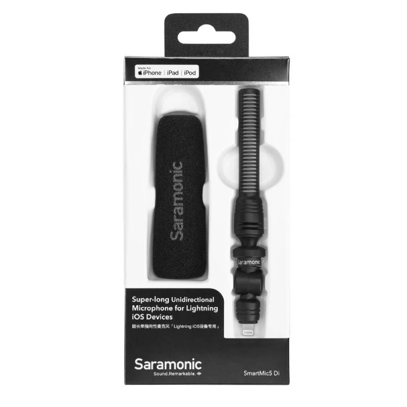Micro thu âm nhỏ gọn Saramonic SmartMic5 DI - Hàng Chính Hãng