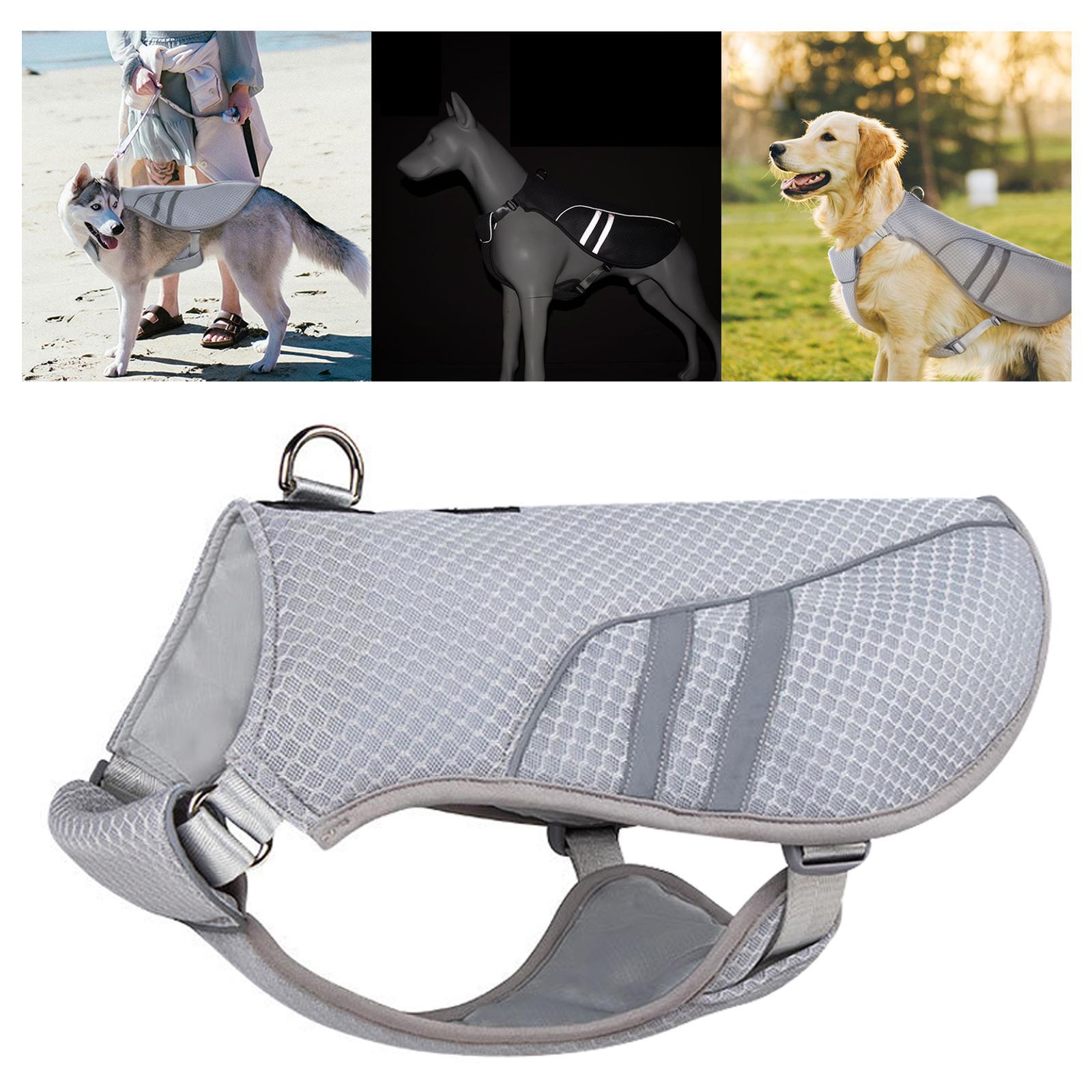 Dog Cooling Vest Harness Reflective Adjustable for Hunting Training upplies S