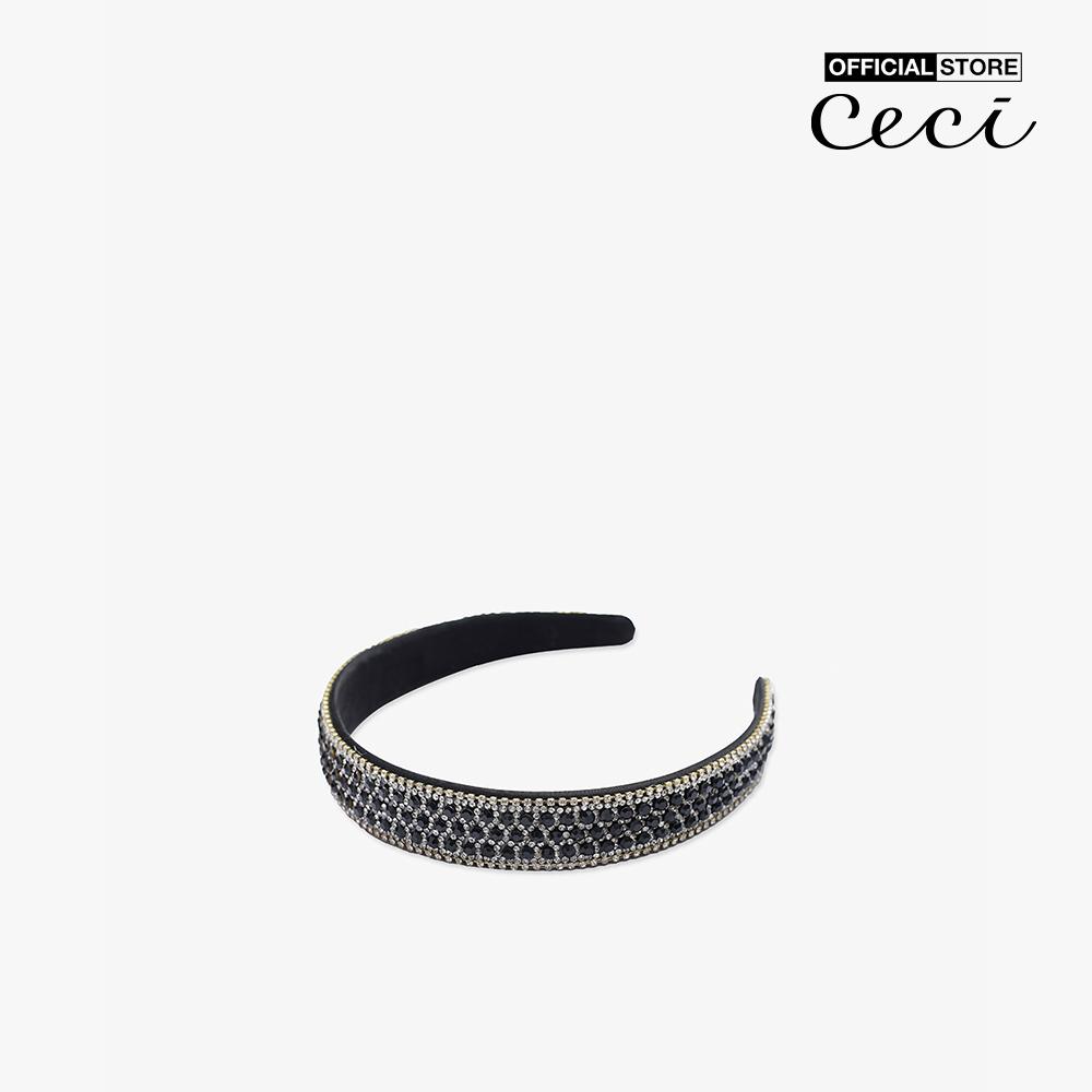 CECI - Băng đô cài tóc nữ bọc vải đính đá sang trọng CC6-03000075