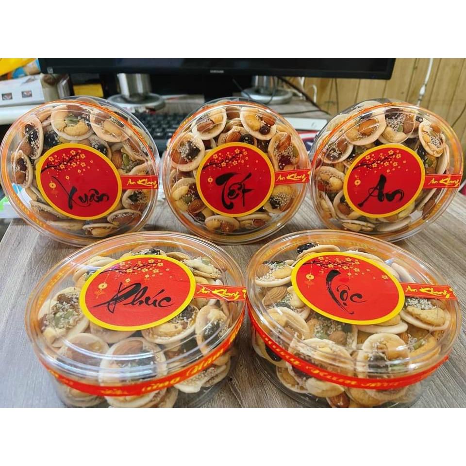 45 Tem tròn 8cm cán bóng - Tết, Xuân, Phúc, Lộc, An