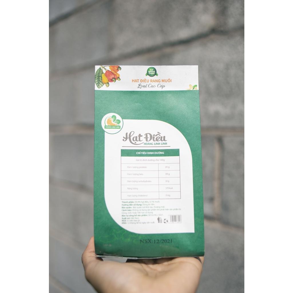 Túi giấy 100g - 200g - Hạt điều A Cồ size to nhất Hoàng Linh Linh thơm ngon giòn béo, rang mới hàng ngày