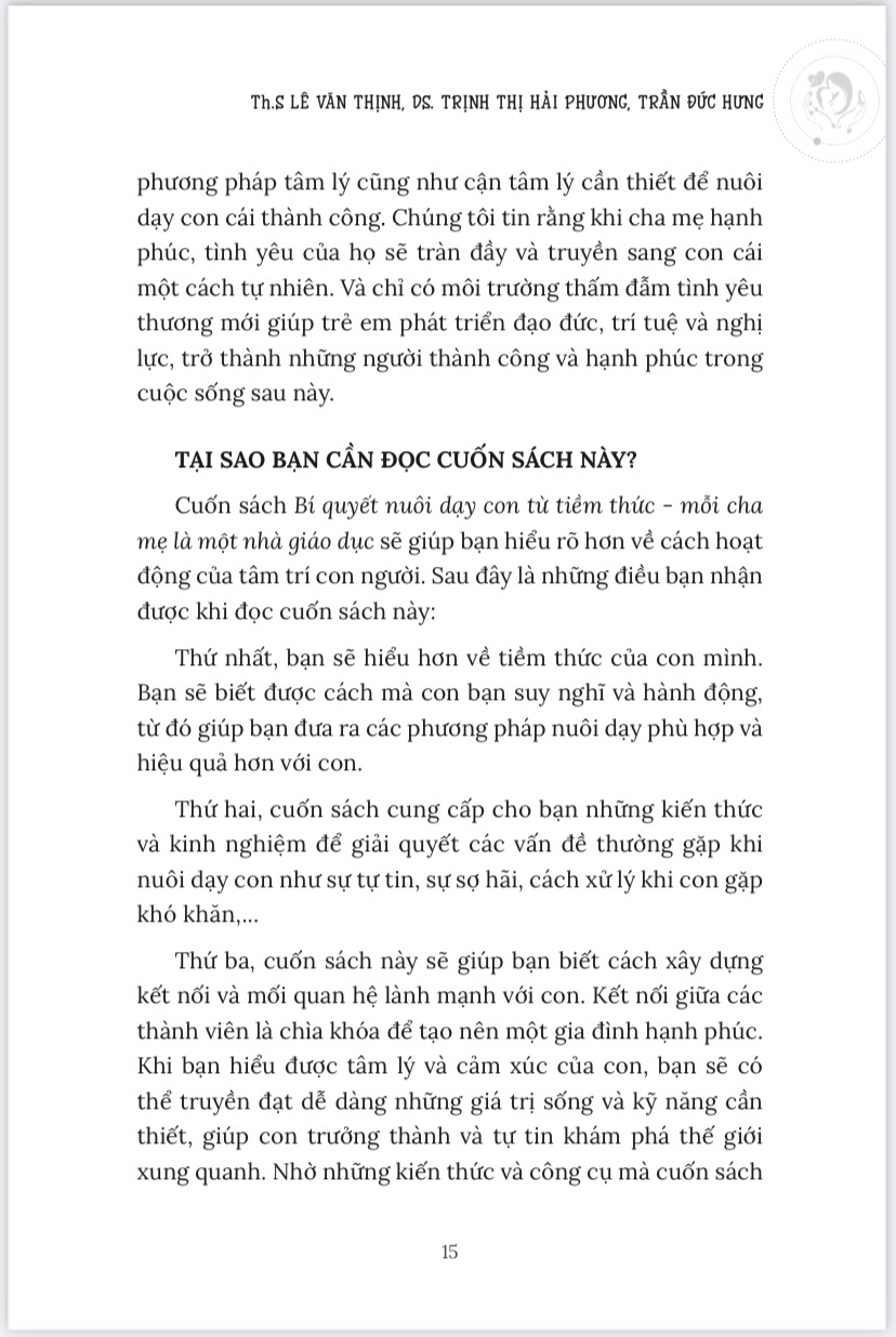 Sách BÍ QUYẾT NUÔI DẠY CON TỪ TIỀM THỨC