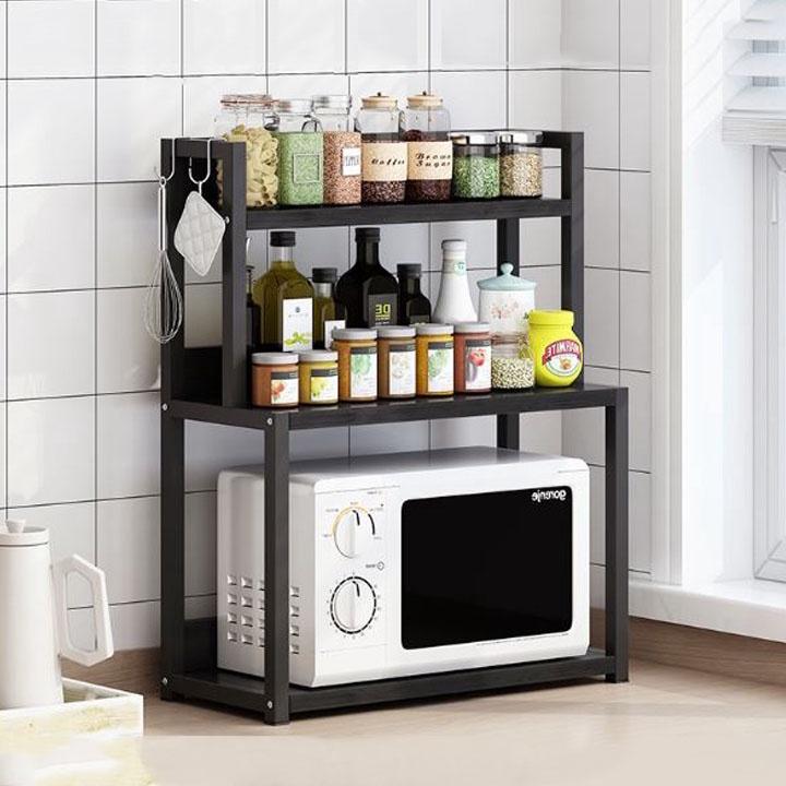Kệ Gia Vị Để Bàn Nhà Bếp - Kệ Gia Vị Khung Sắt Sơn Tĩnh Điện 3 tầng
