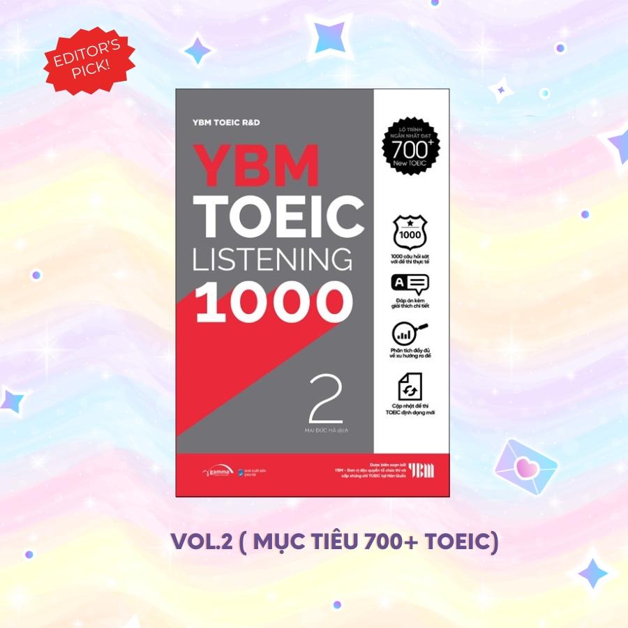 Sách YBM TOEIC LISTENING1000 Vol.2 - Alphabooks - BẢN QUYỀN