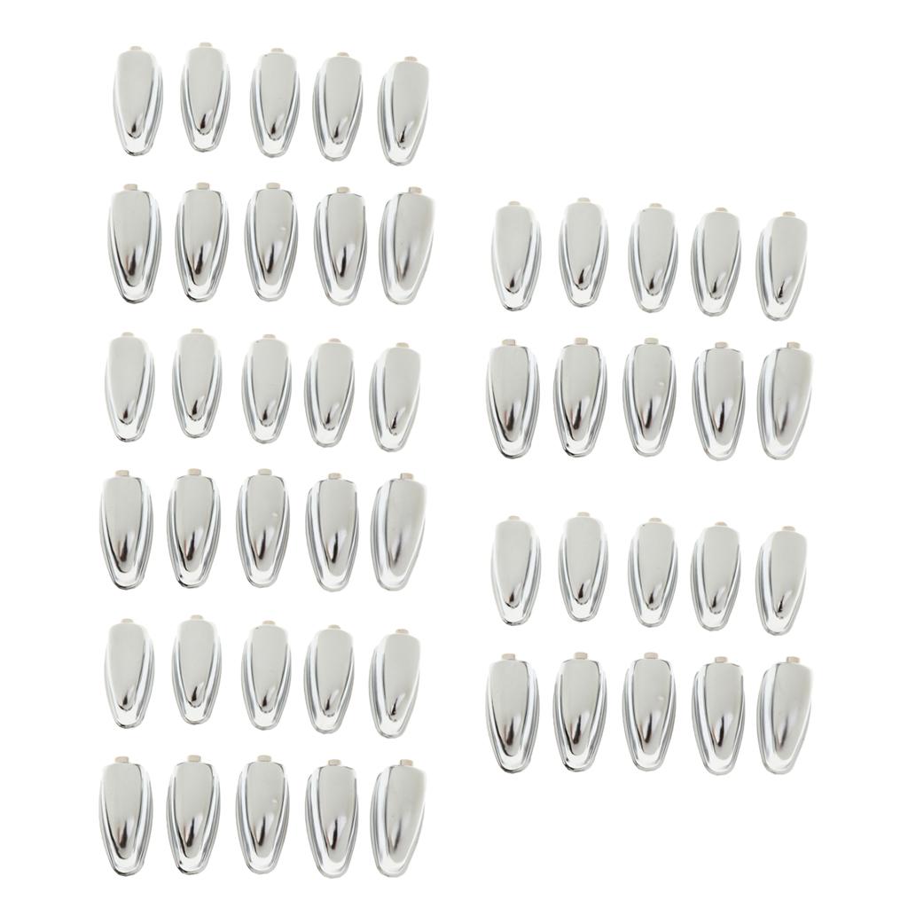 Sunnimix 50 Chiếc Sắt Bass Móc Hít Móng Vuốt Móc Thay Thế Cho Trống-Cầu Thủ Sinh Viên
