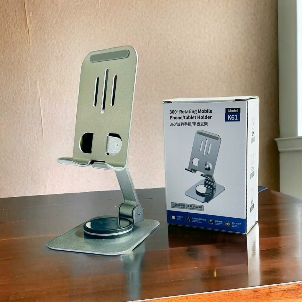 Giá Đỡ Điện Thoại K61 Mini, Thiết Kế Hợp Kim Nhôm Vững Chắc