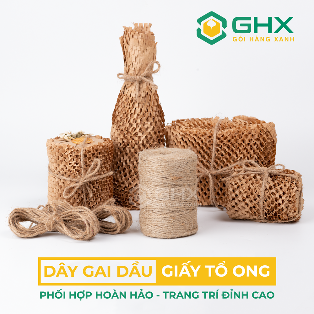 Giấy Tổ Ong 30cm*250m - Gói hàng chống sốc - Chất giấy kraft xi măng 80gsm Loại 1 - Thay bóng khí/xốp nilon