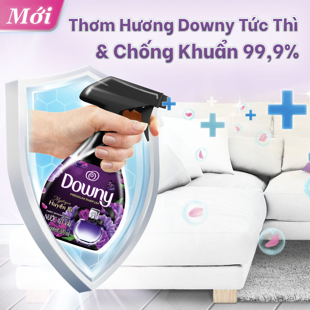 Xịt Vải DOWNY Chai 370ML Hương Nắng Mai/Huyền Bí/Đam Mê