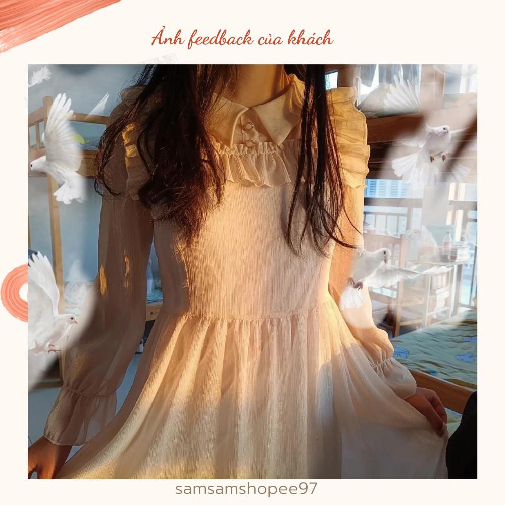 Đầm tiểu thư cổ bèo siêu xinh