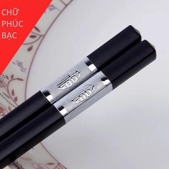 Bộ 10 Đôi Đũa Khảm Vàng Khảm Bạc Phong Cách Nhật Bản, Có Hộp đựng 2248 KHO SỈ GIÁ GỐC 88