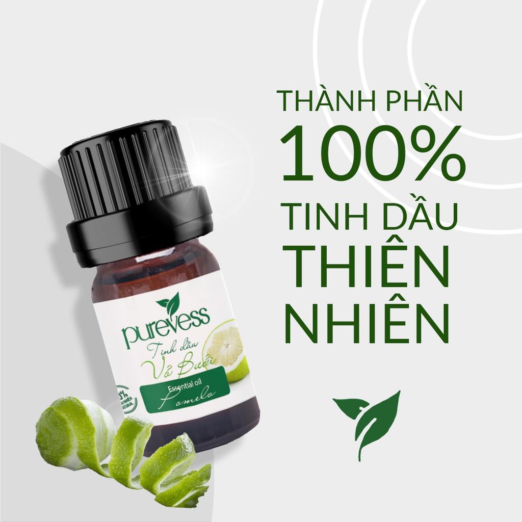 Tinh dầu Vỏ Bưởi Pureves, giúp thư giãn tinh thần, kích thích mọc tóc. Dung tích: 100ml