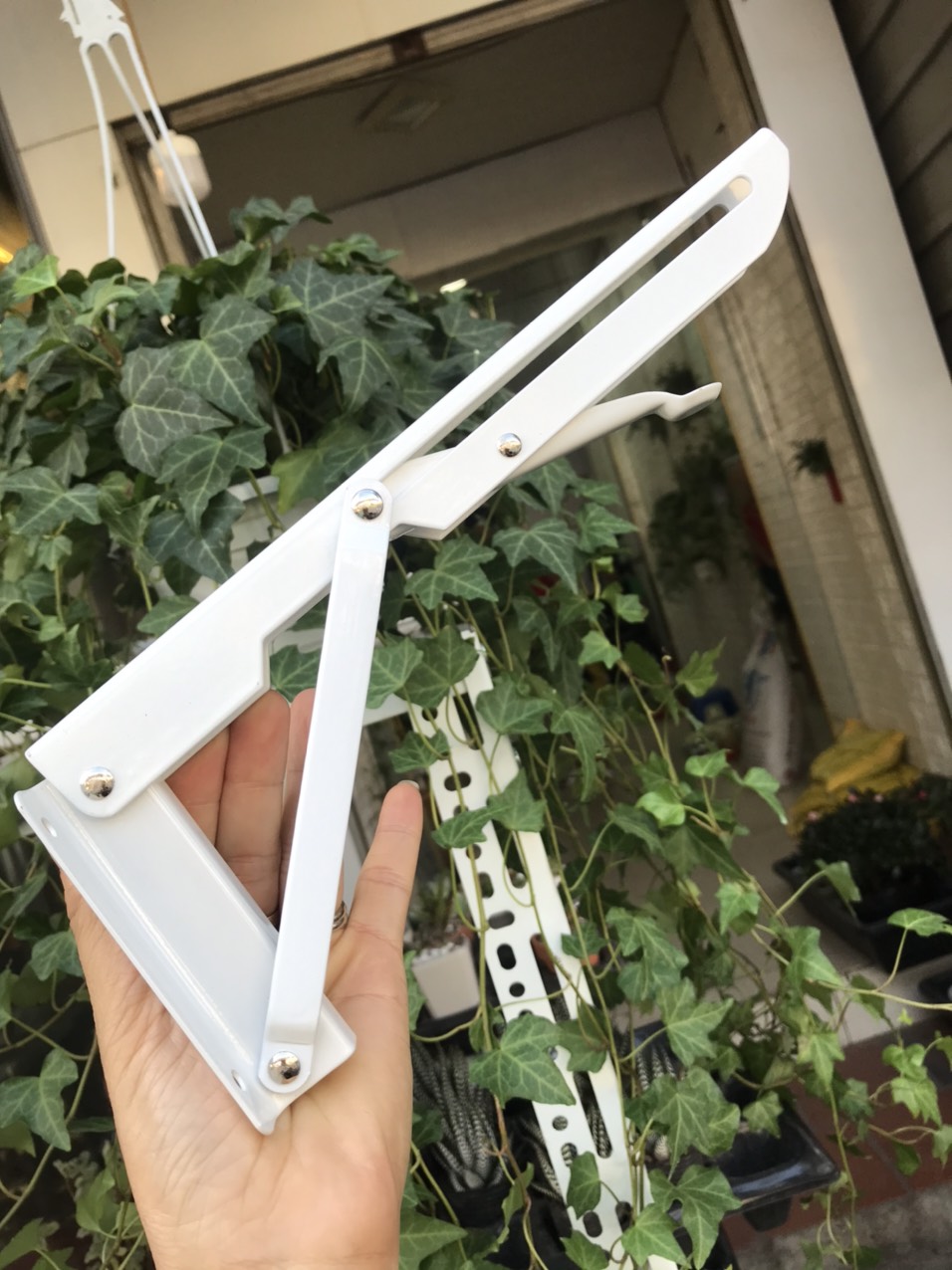 Bộ 2 Ke gấp gọn thông minh 25cm mạ sơn tĩnh điện