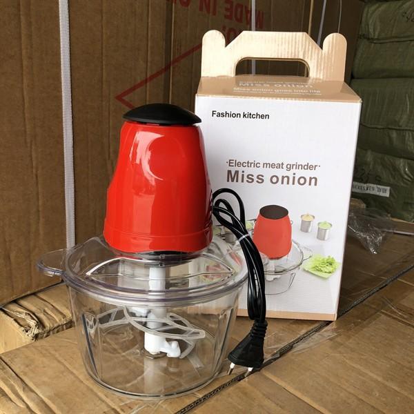 Máy Xay Thịt Cối Nhựa Trong Suốt 2L Công Suất 200W - Cối Xay Đa Năng 4 Lưỡi, Xay Thực Phẩm, Sinh Tố, Rau Củ Quả
