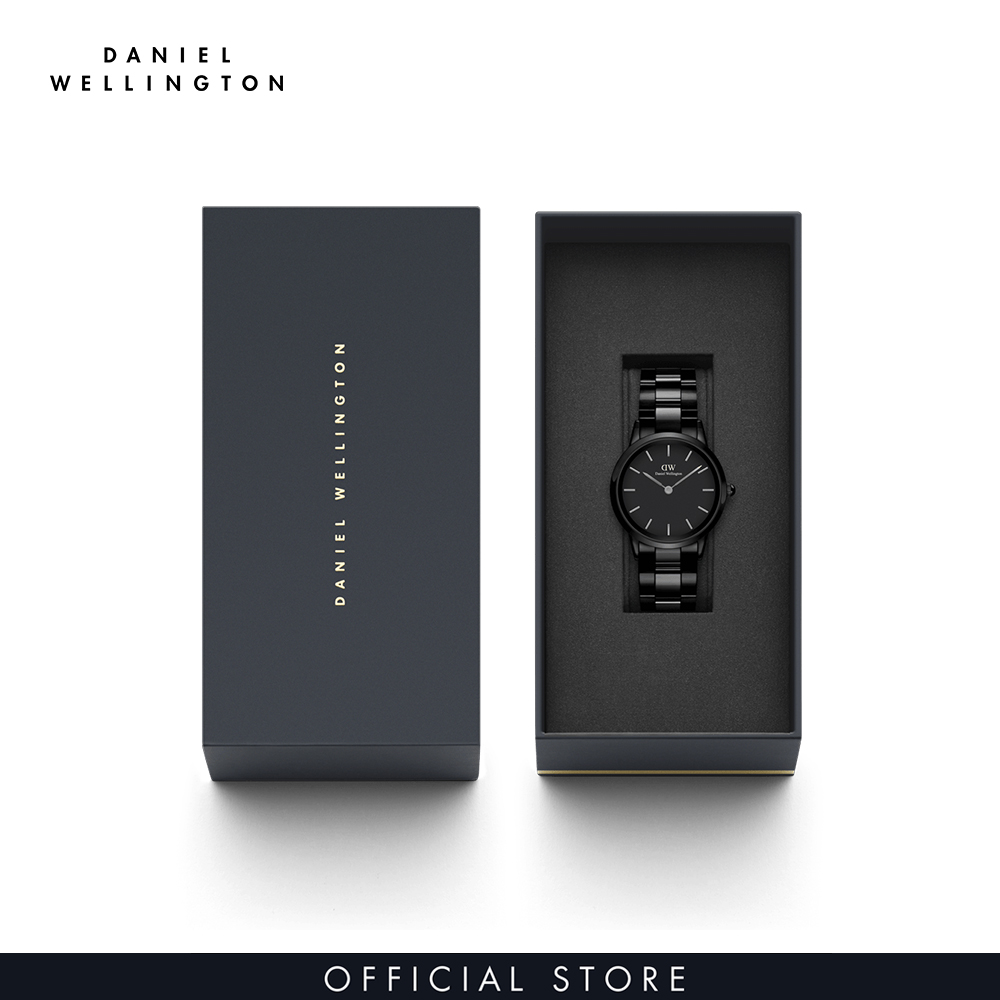 Đồng hồ Daniel Wellington dây ceramic - Iconic Ceramic đen