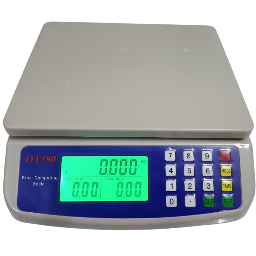 Cân điện tử nhà bếp DT-580 ( 30kg/1g ) dùng pin tiểu màn hình LED xanh