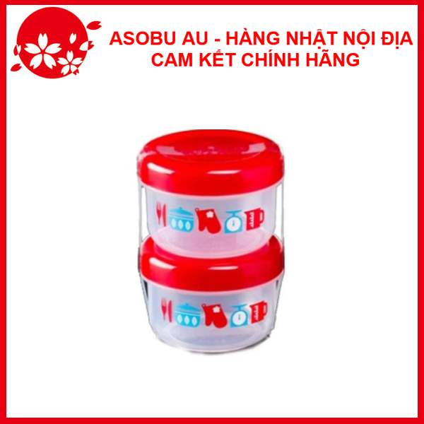 Set 2 Hộp đựng thực phẩm 160ml an toàn sức khỏe nội địa Nhật Bản