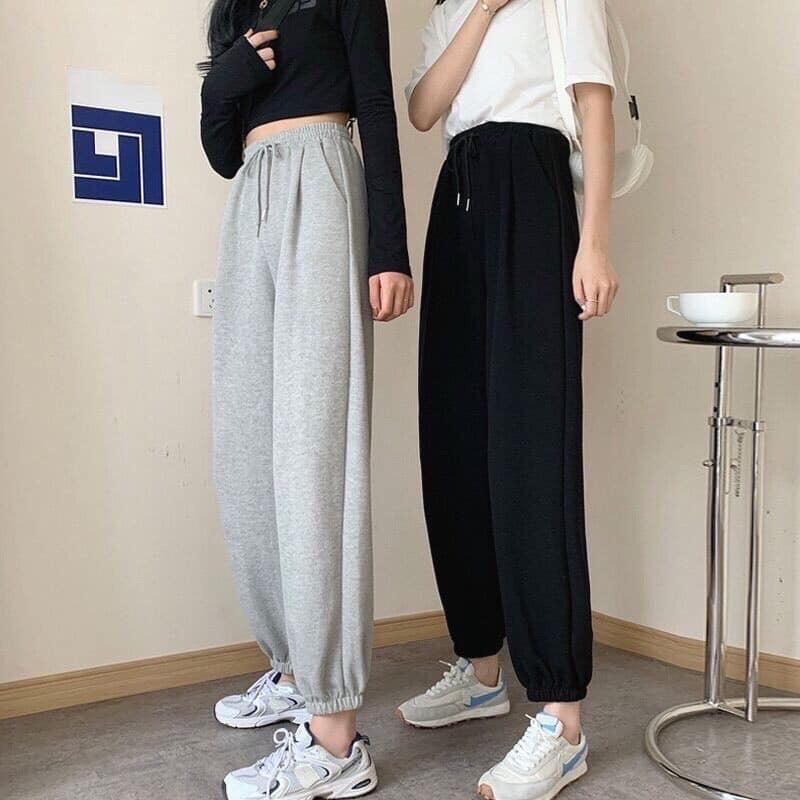 Quần jogger nữ quần dài bo gấu phong cách ulzzang hàng chuẩn đẹp