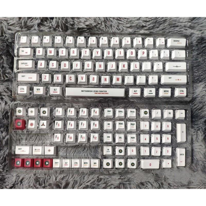 HSV Keycap Dye Sublimation Cherry Profile Mechanical Keyboard PBT Keycap 123Keys/Set