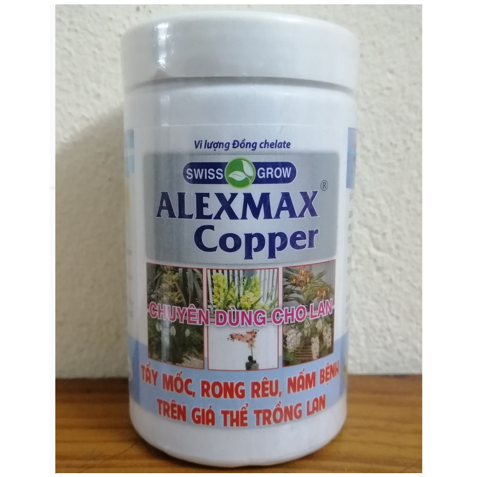 Vi Lượng Đồng chelate ALEXMAX Copper, Chuyên Dùng Cho Hoa Lan, Tẩy Mốc, Rong Rêu, Nấm Bệnh Trên Giá Thể Trồng Lan, Thể Tích:100ml