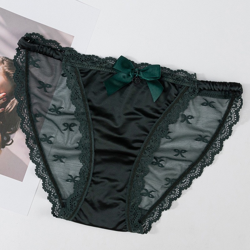 Combo 5 quần lót nữ phi lụa phối ren Voronin Q8234 – Mềm mịn, sexy, co giãn 4 chiều