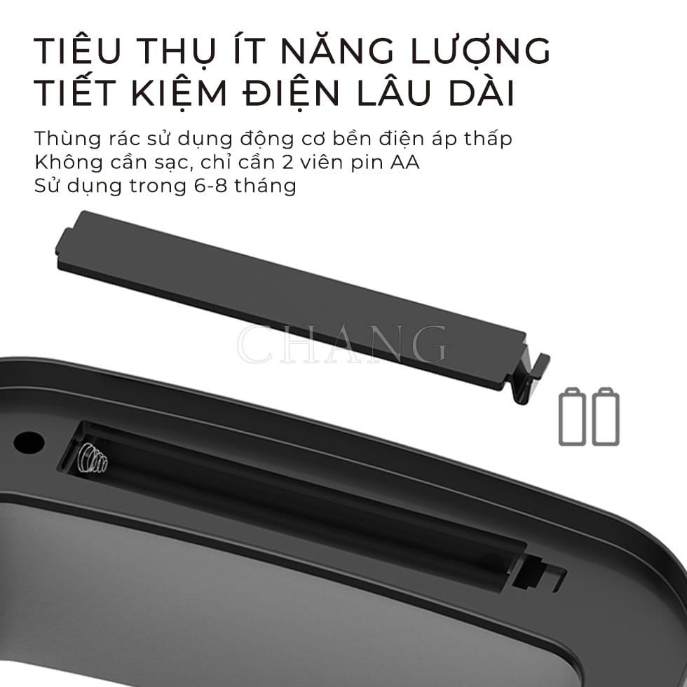 Thùng rác tự động cảm ứng, thùng rác thông minh gia đình có nắp phòng khách phòng ngủ nhà bếp