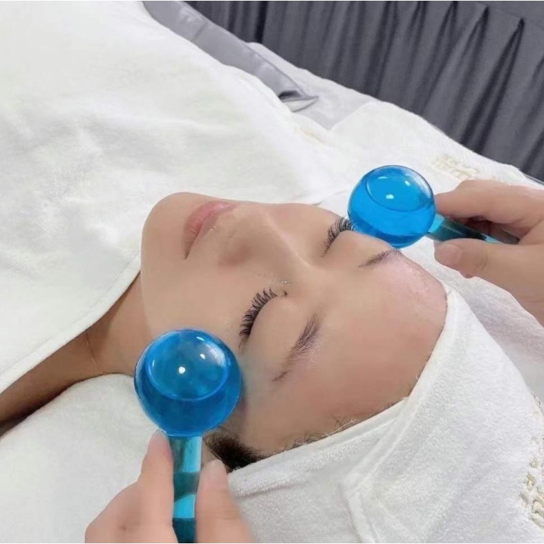 Thanh cầu lăn Đá lăn massage mặt mát lạnh đẩy tinh chất đẹp da Beauty Crystal Ball