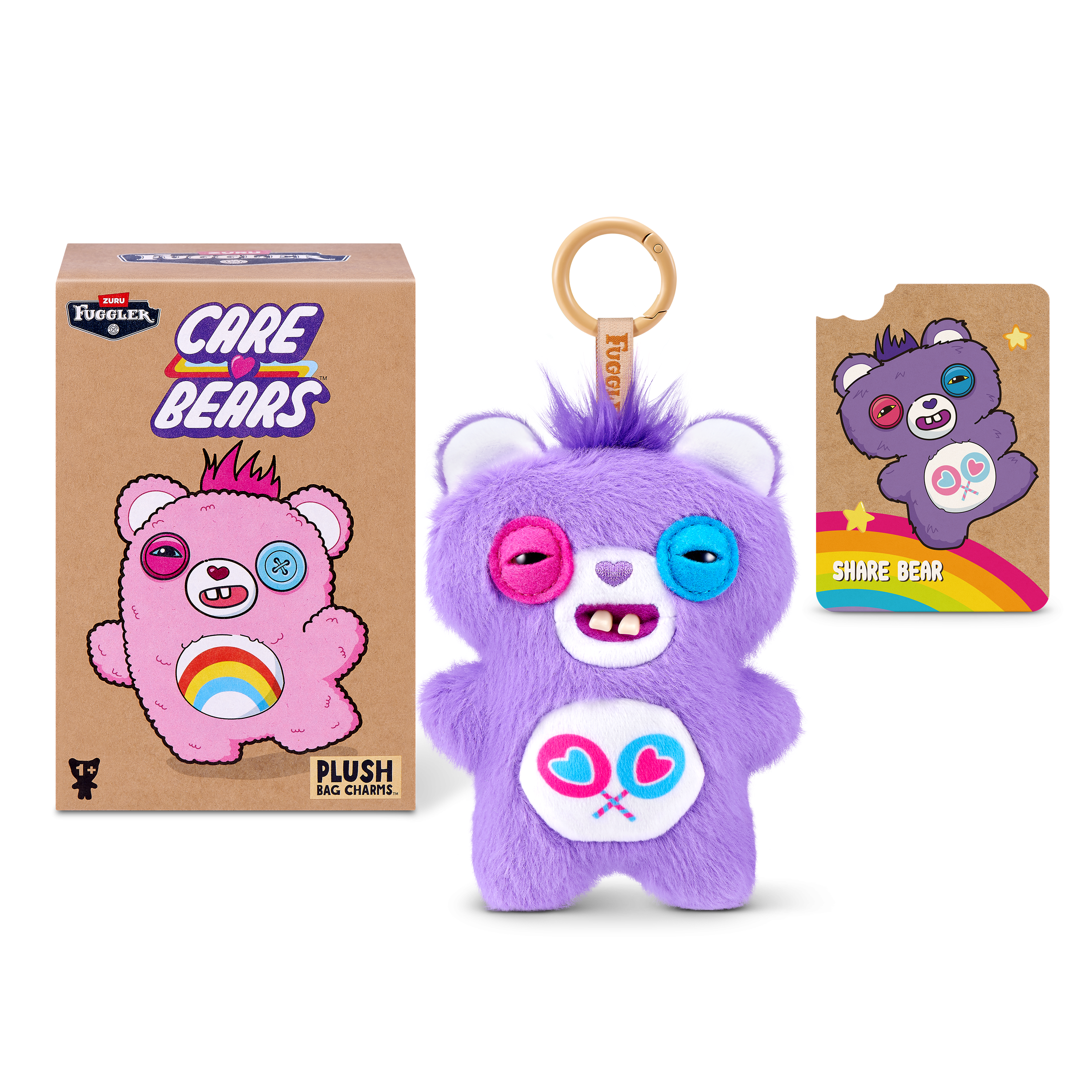 Blindbox Đồ Chơi Sưu Tầm Fuggler Care Bears Keyrings 5 Inch - Zuru Toys 15782
