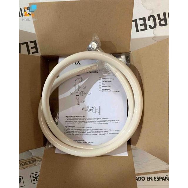 Inax Chính Hãng- Vòi xịt Inax CFV-102M- Nhựa mạ Crom/Niken - Bảo Hành chính Hãng lên 2 Năm