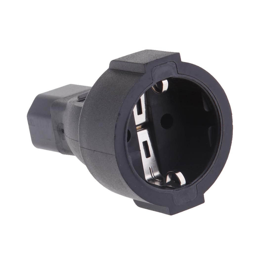 IEC 320 C14 Nam EU Cắm Nữ Bộ Chuyển Đổi Nguồn Điện Adapter