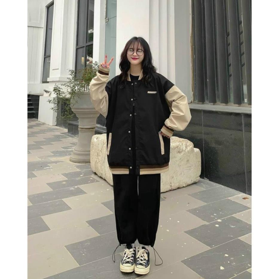 Áo khoác dù Bomber WASNOTP form rộng dù 2 lớp GAKD9 Áo khoác nam nữ phong cách việt