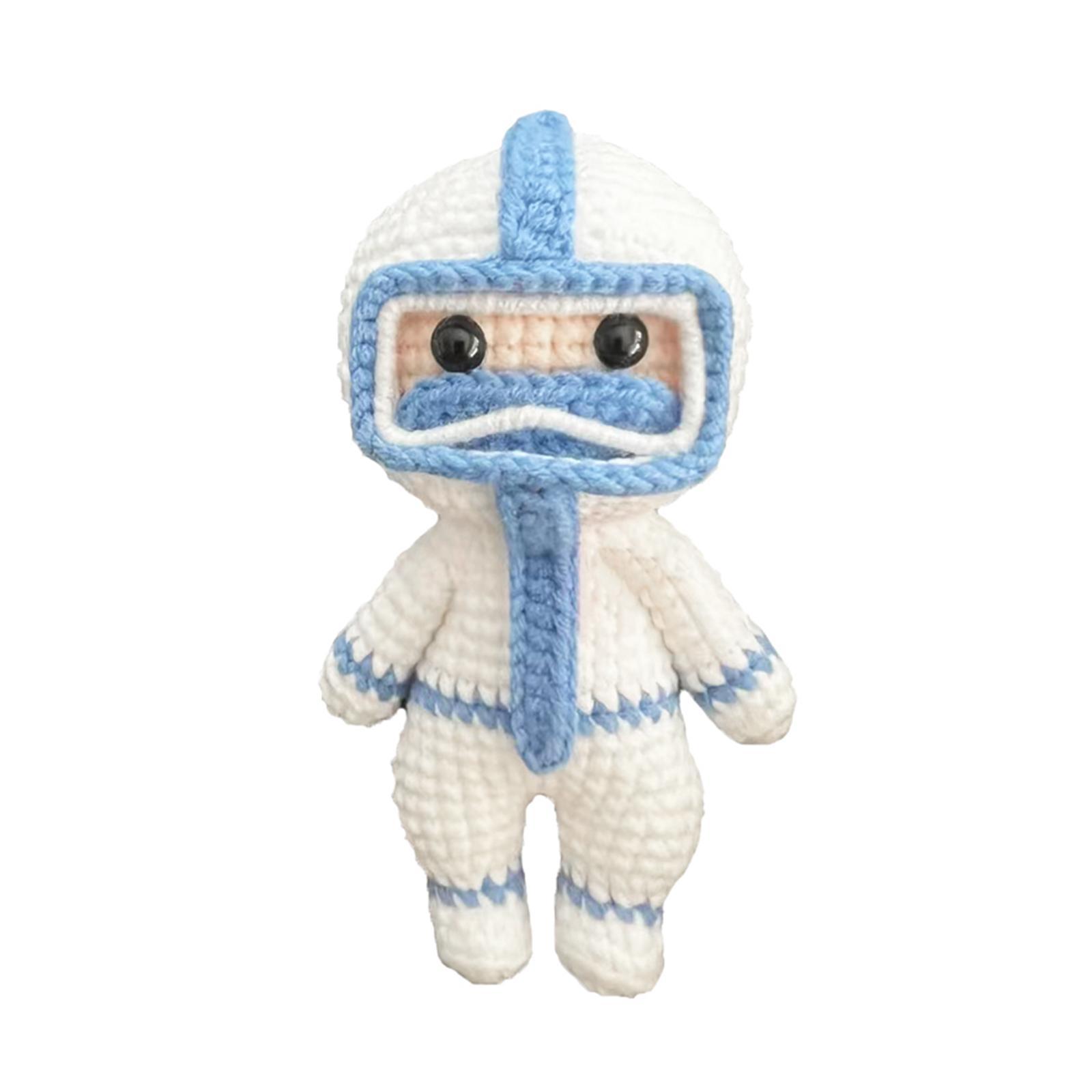 Handmade Crochet Kit for Beginner Crocheting Crafts Make Your Own Doll Starter Pack Hand Knitting Toy Accessories DIY for Experts Knitting