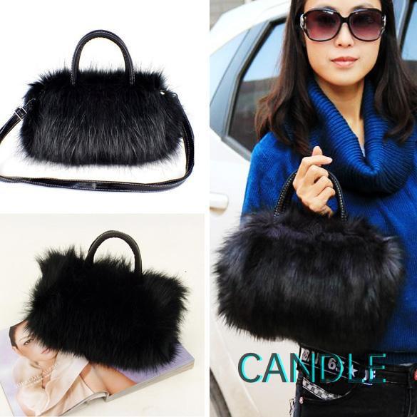 Túi Xách Lông Thỏ Giả Đáng Yêu Cho Nữ