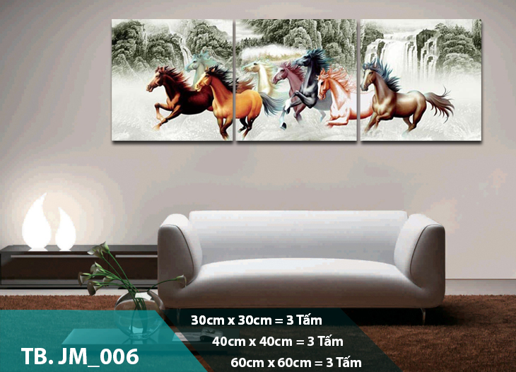 Tranh treo Tường Mã đáo JM_006- Tranh treo phòng khách đẹp