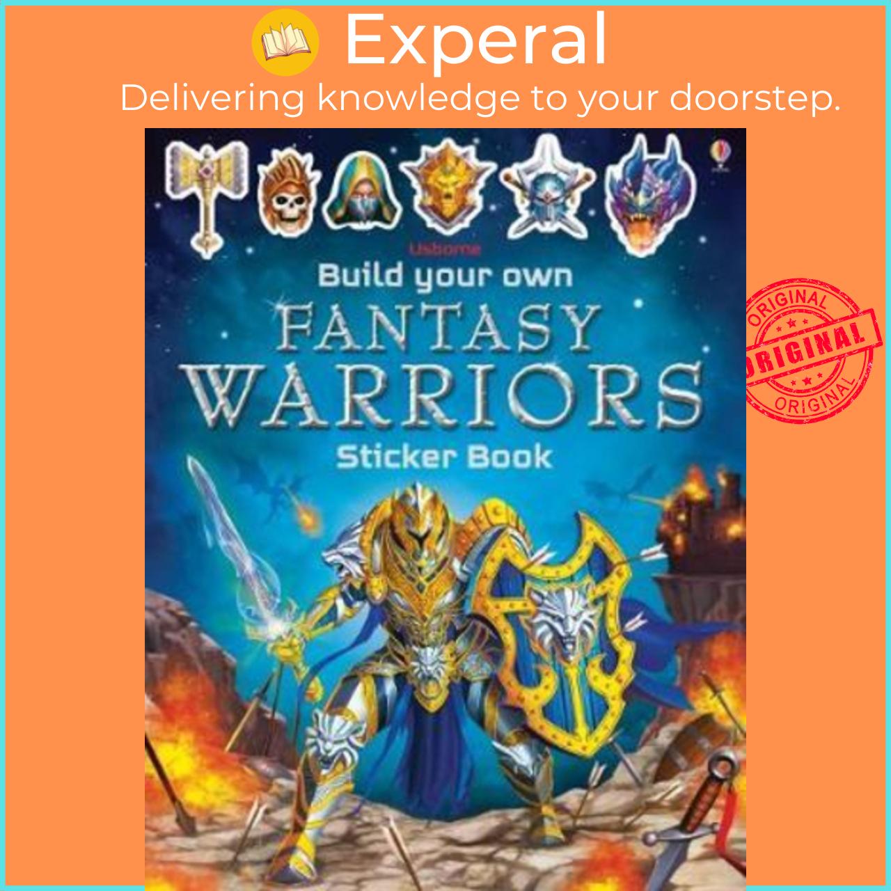 Sách - Build Your Own Fantasy Warriors Sticker Book by Simon Tudhope