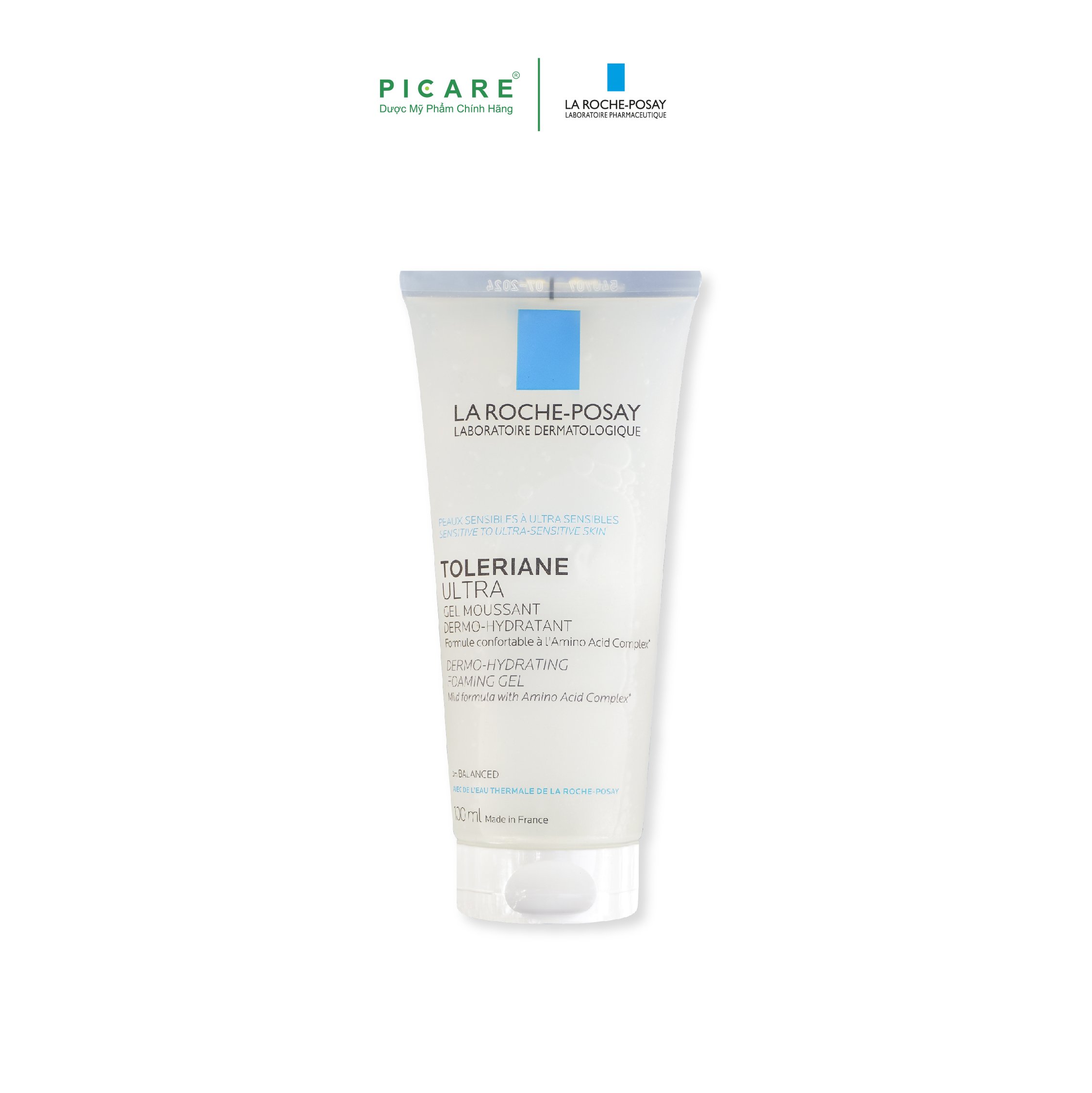 Gel Rửa Mặt Làm Sạch Dịu Nhẹ, Dưỡng Ẩm Dành Cho Da Nhạy Cảm La Roche-Posay Toleriane Ultra Dermo-Hydrating Foaming Gel Amino Acid Cleanser 100ml