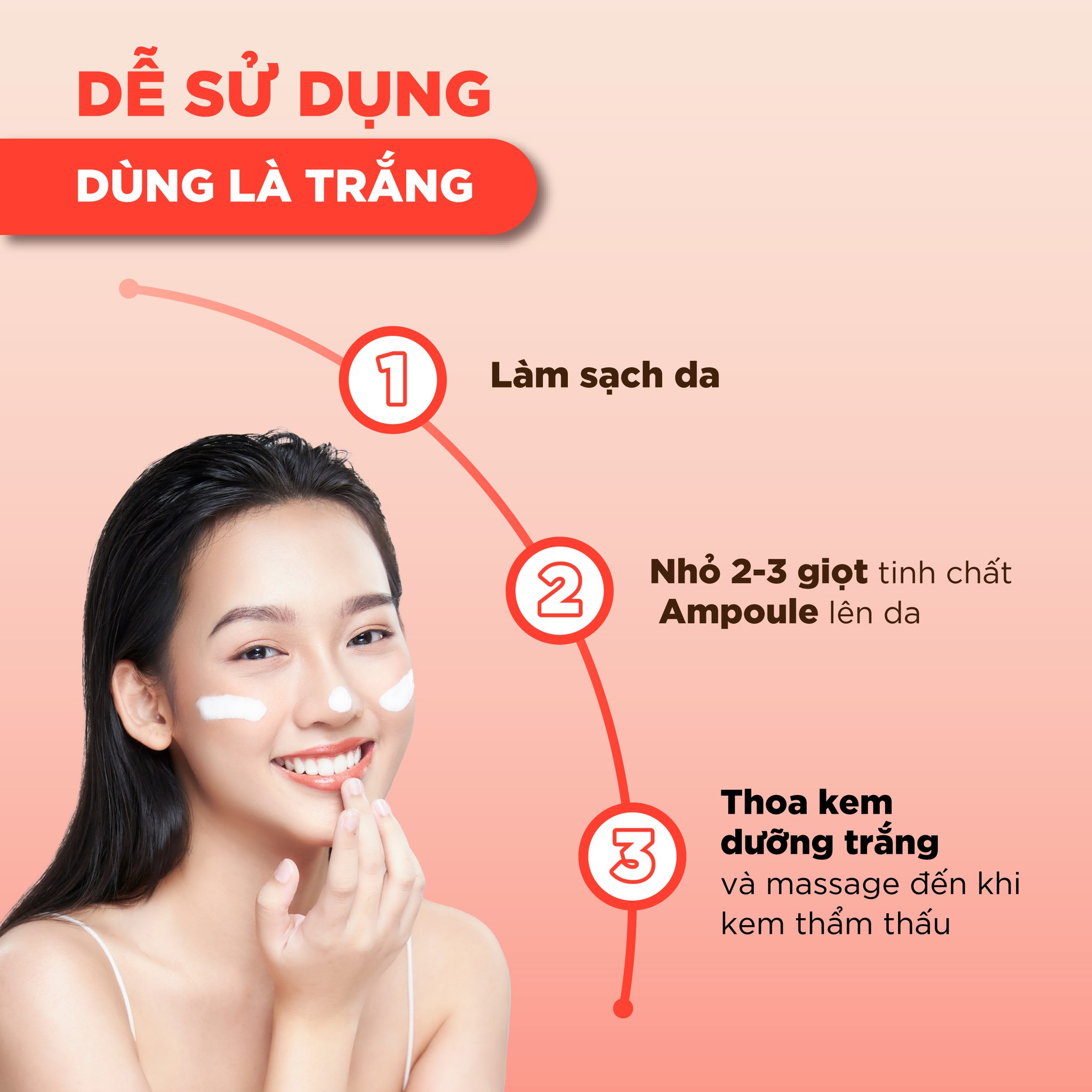 Serum Ampoule Lanci dưỡng trắng da chống lão hoá, giảm nếp nhăn, phục hồi tái tạo da - 50ml