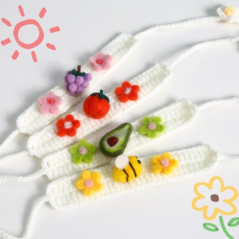 Vòng cổ len cao cấp cho chó mèo - Genyo Collar 062