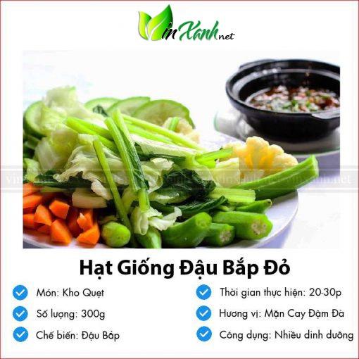 Hạt giống đậu bắp đỏ- NGUYÊN GÓI hàng công ty tuyển chọn kháng bệnh sống khỏe