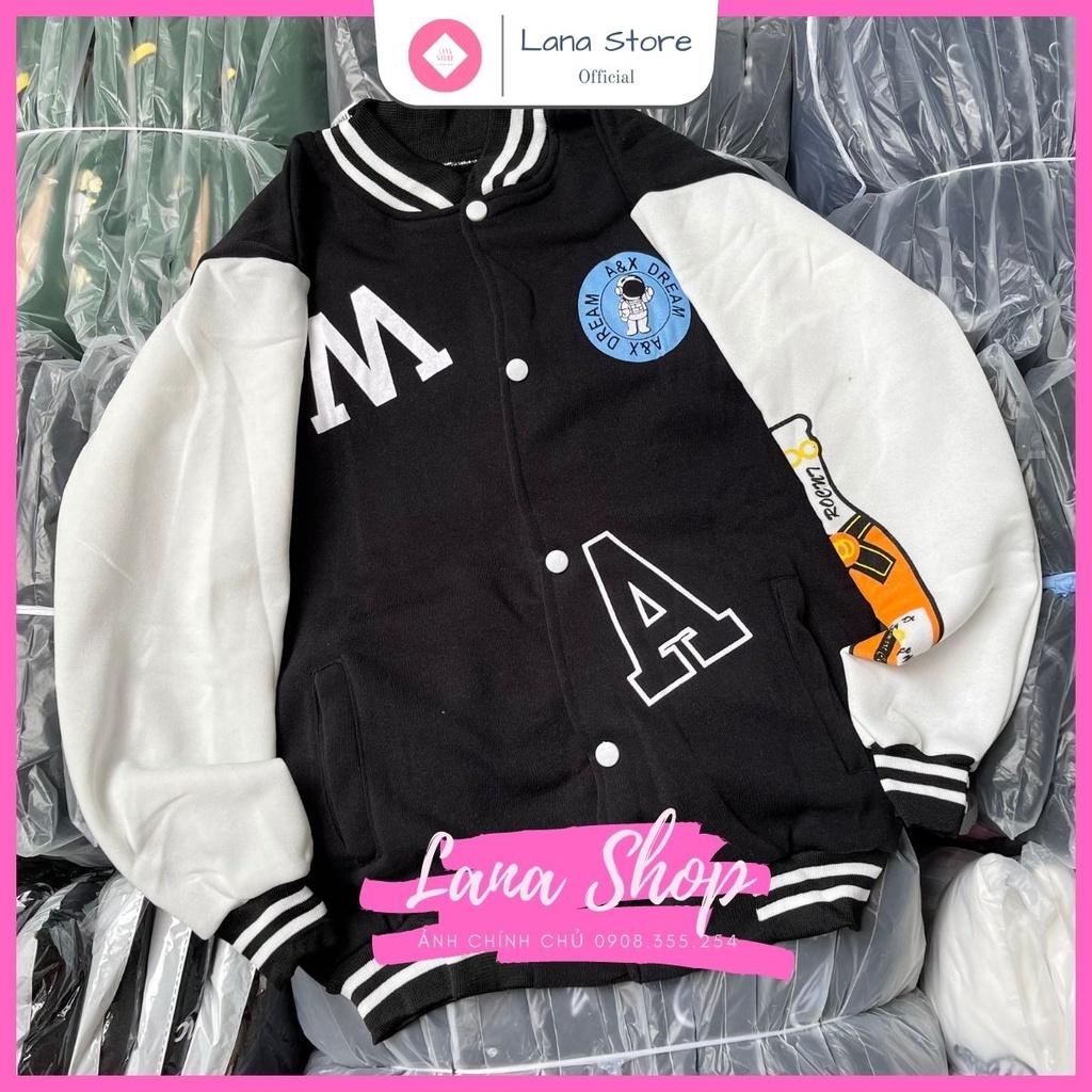 Áo Khoác Bomber A&X Dream in phối siêu cá tính form Unisex Chất Nỉ Bông